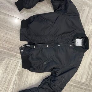 Black Bomber Jacket - GIRLS SIZE XS